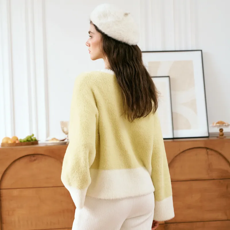 Olrain Sweaters Women's Yellow-4