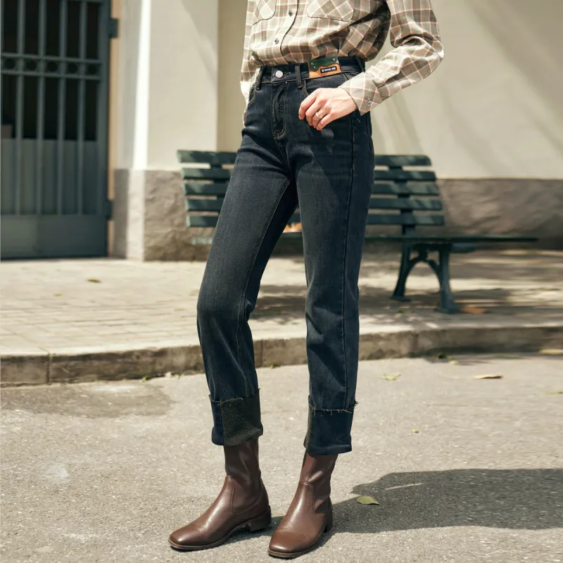 Olrain Jeans Women's Denim Blue-5