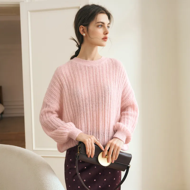 Olrain Sweaters Women's Pink-3