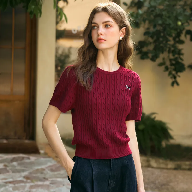 Olrain Knitwear Women's Ancora Red-3
