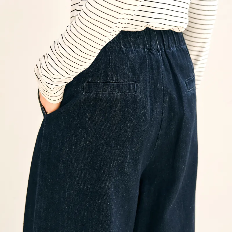 Olrain Jeans Women's Navy Blue-1