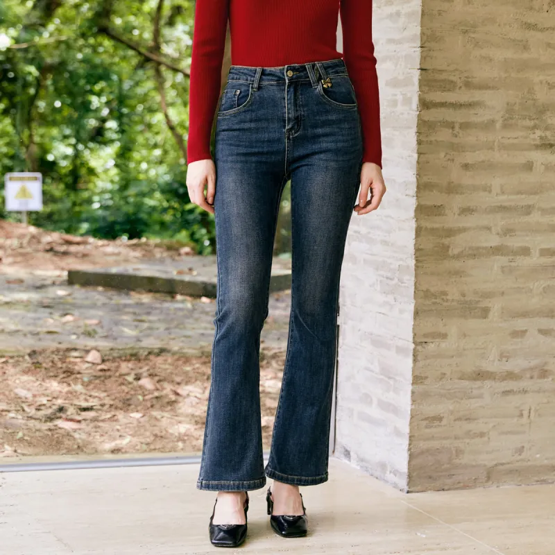 Olrain Jeans Women's Vintage Blue-5