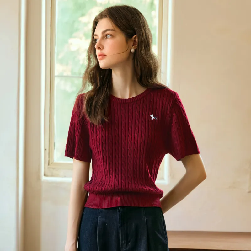 Olrain Knitwear Women's Ancora Red-5