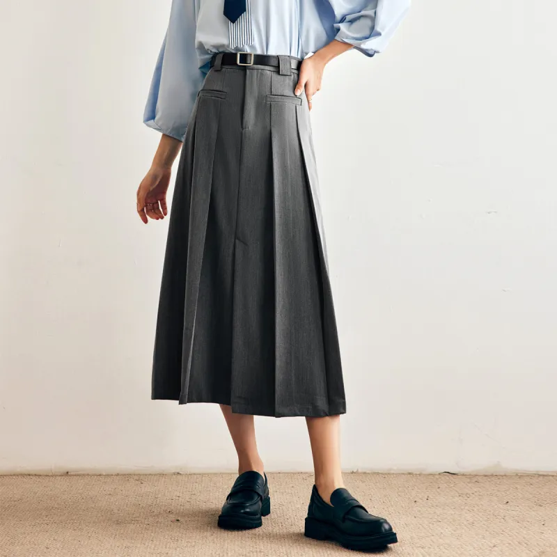 Olrain Skirt Spring Model Women's Gray-3