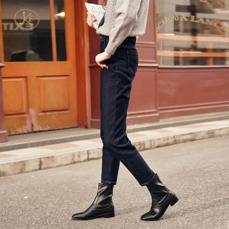 Olrain Jeans Women's Dark Blue-4