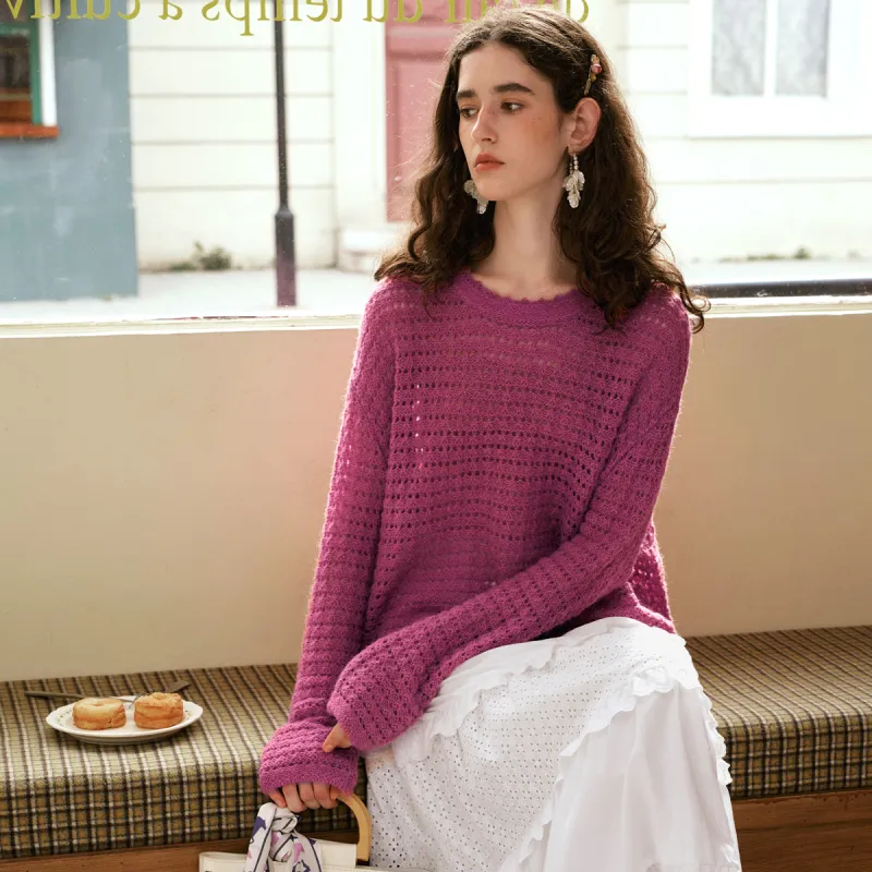 Olrain Knitwear Women's Plum-3
