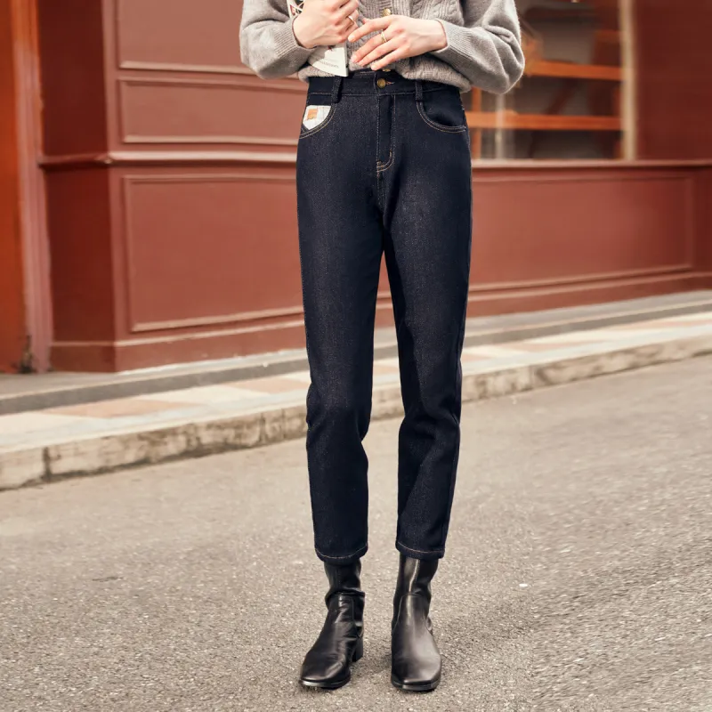 Olrain Jeans Women's Dark Blue-2