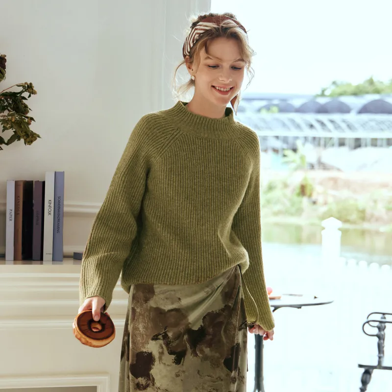 Olrain Sweater Women's Olive Green-6