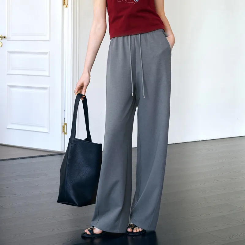 Olrain Casual Pants Women's Gray-4