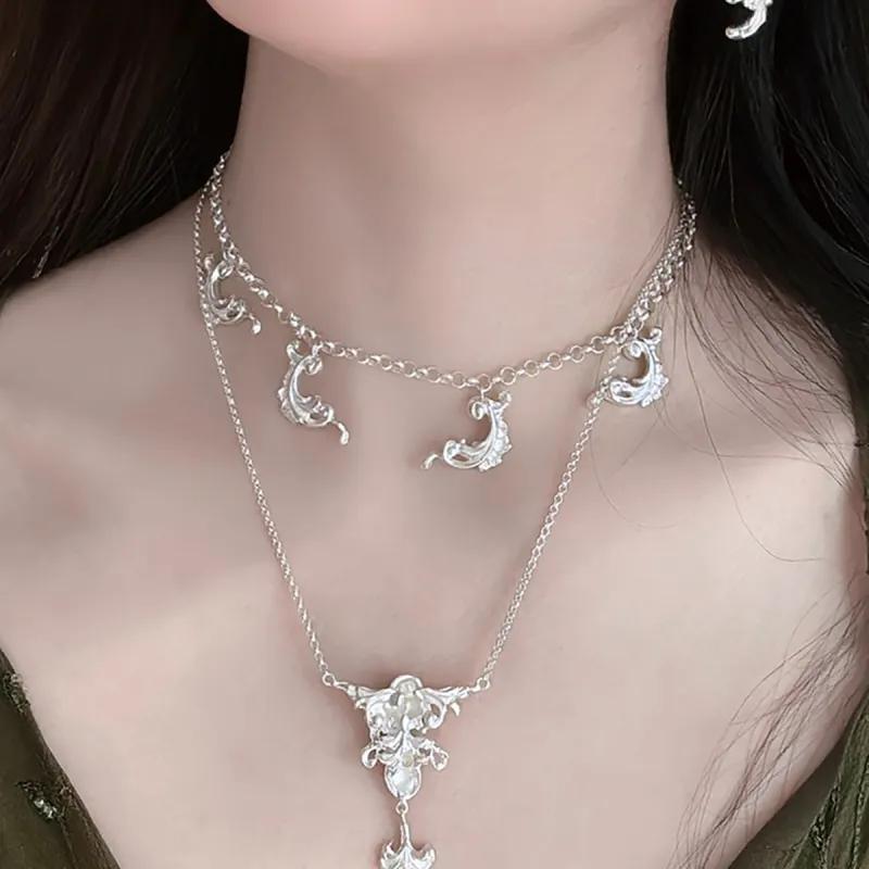 Qurioustone 925 Sterling Silver Necklaces Unisex-2