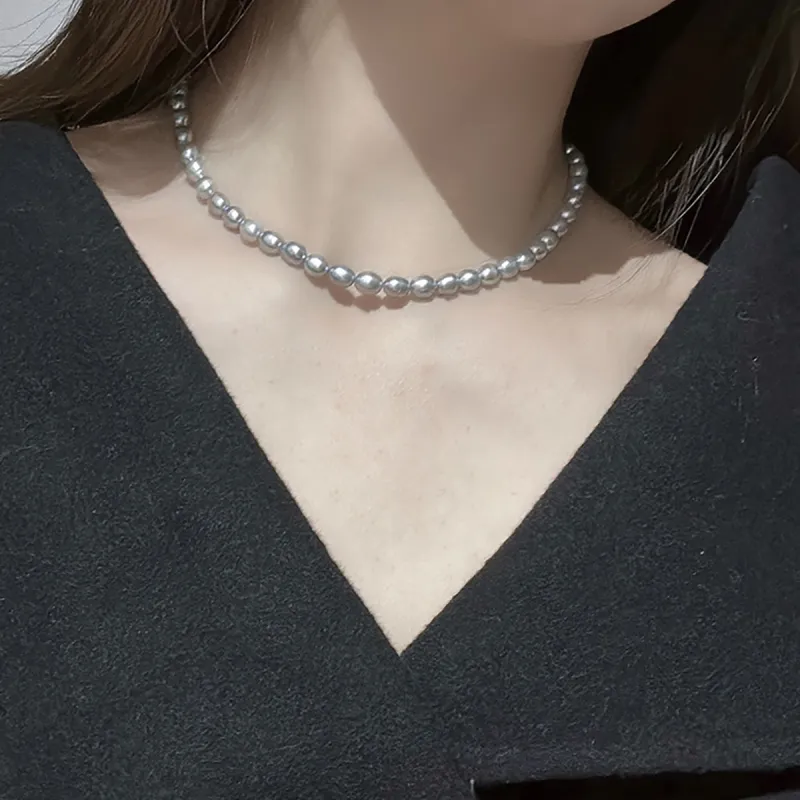Qurioustone Freshwater Pearl Necklaces Unisex-4