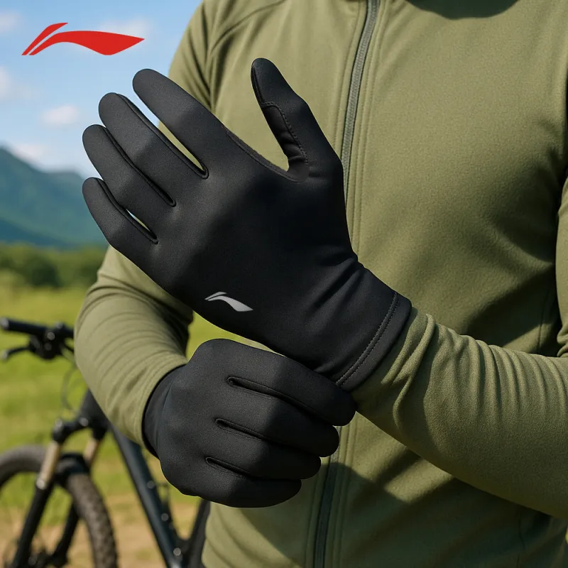 LiNing Cycling Gear Cycling Glove Unisex Black-3