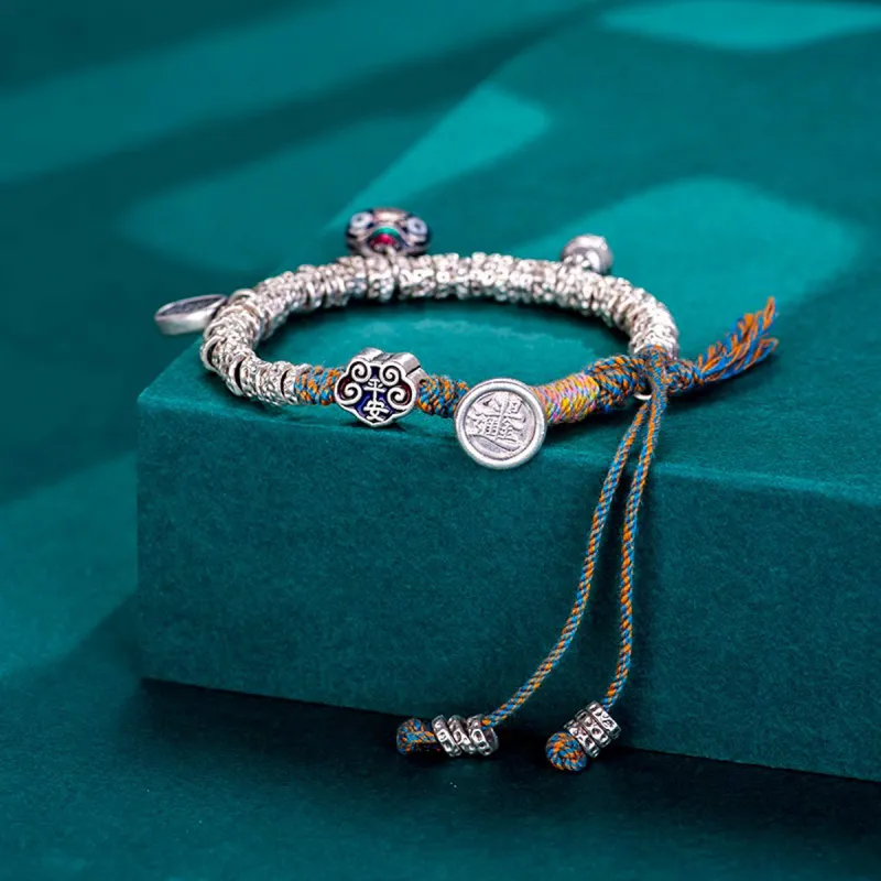 Nine Music 999 Fine Silver Bracelets Unisex-5