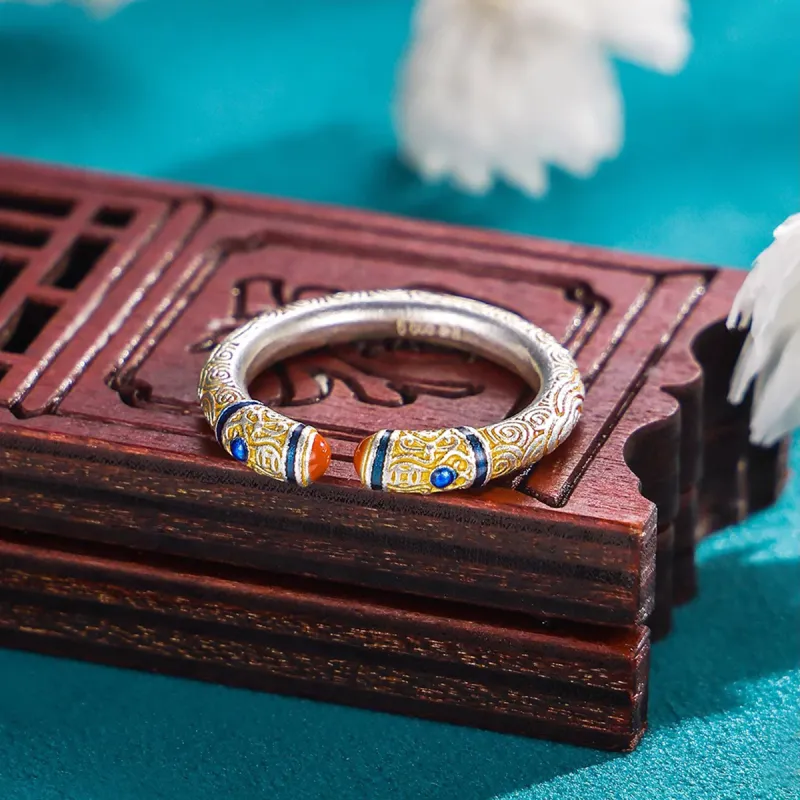 Nine Music 999 Fine Silver Rings Unisex-3