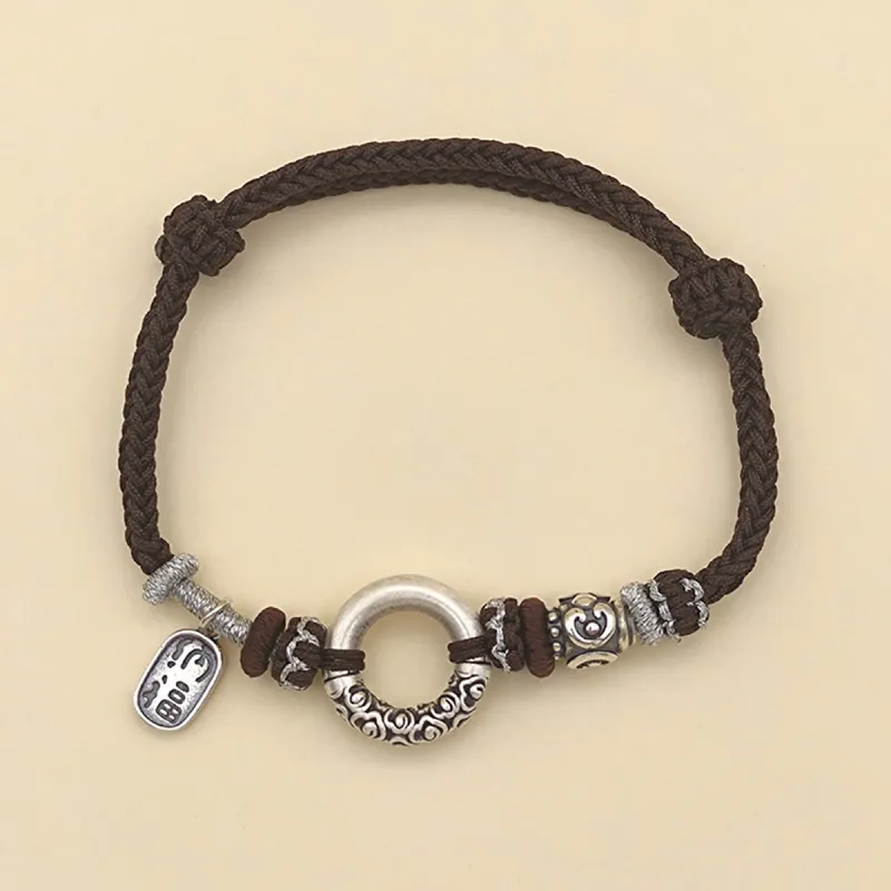 Nine Music 999 Fine Silver Hand Rope Unisex-1
