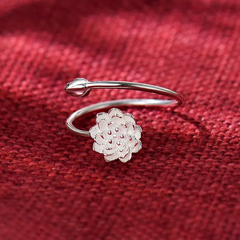 Nine Music 999 Fine Silver Rings Women's-8