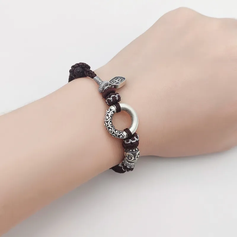 Nine Music 999 Fine Silver Hand Rope Unisex-5