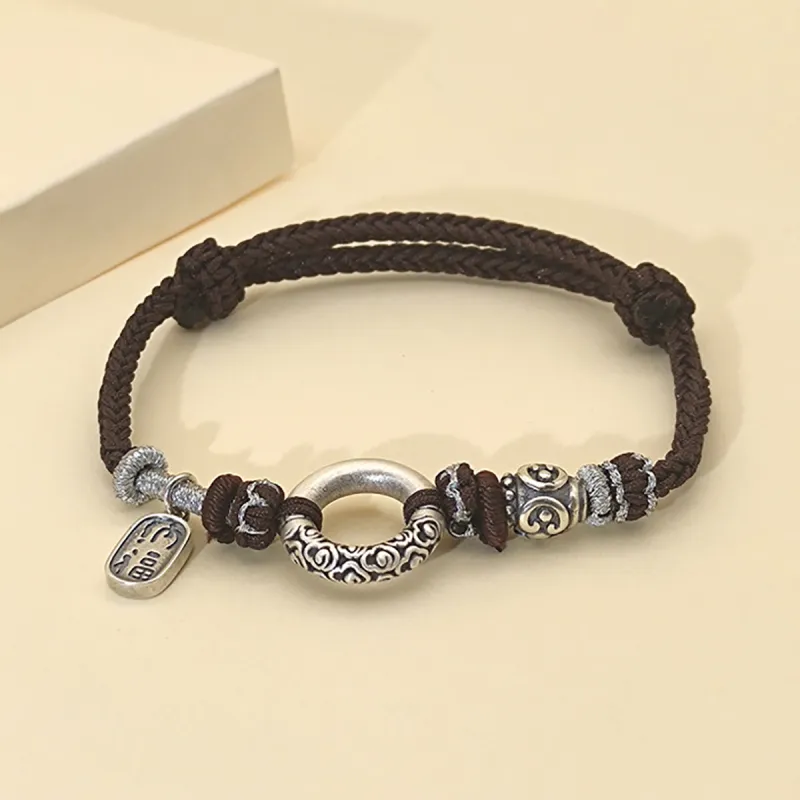 Nine Music 999 Fine Silver Hand Rope Unisex-2