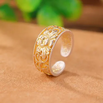 Nine Music 999 Fine Silver Rings Women's
