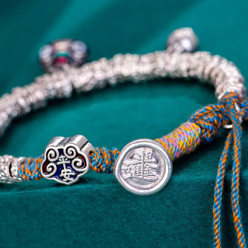 Nine Music 999 Fine Silver Bracelets Unisex-4