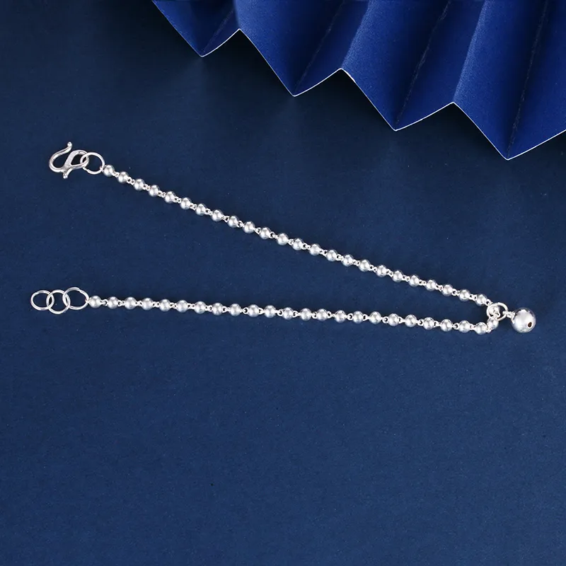 Nine Music Foot Silver 990 Anklets Unisex-2