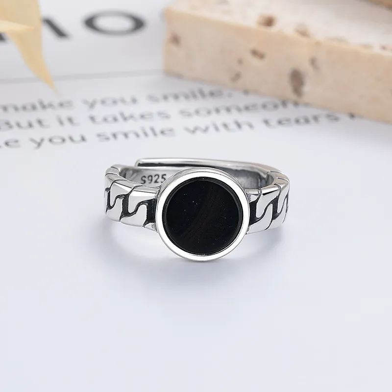 Nine Music S925 Silver Rings Men's-4