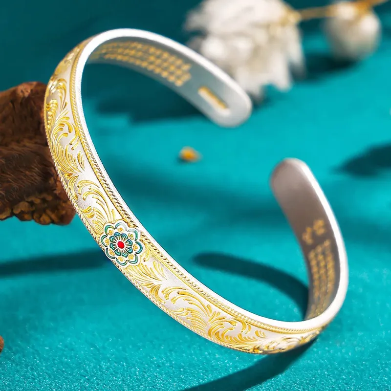 Nine Music 999 Fine Silver Sterling Silver Bracelets Women's-3