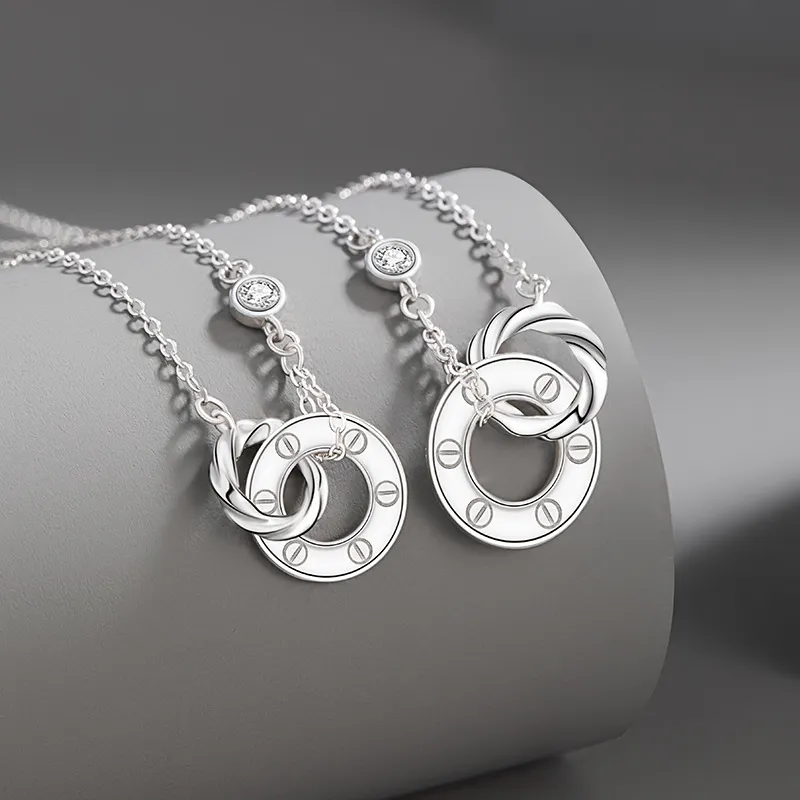 Nine Music S925 Silver Necklaces Unisex-4