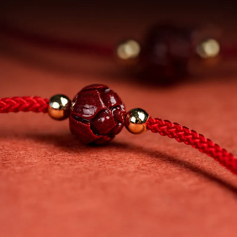 Nine Music Reconstructed Cinnabar Bracelets Unisex-2