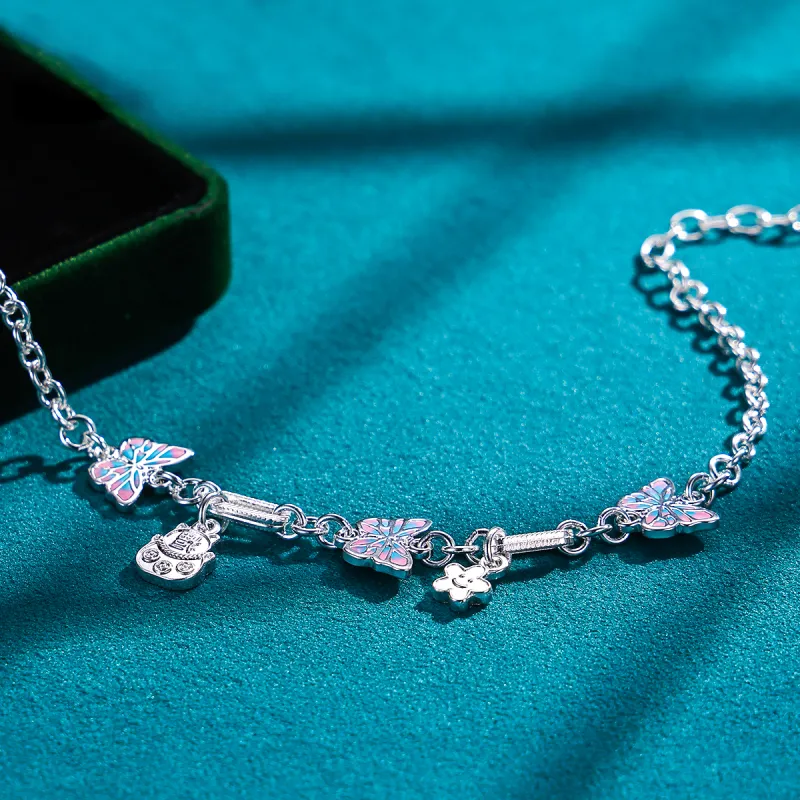 Nine Music 999 Fine Silver Bracelets Women's-4