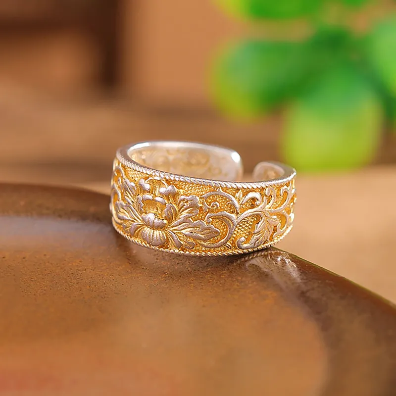 Nine Music 999 Fine Silver Rings Women's-6