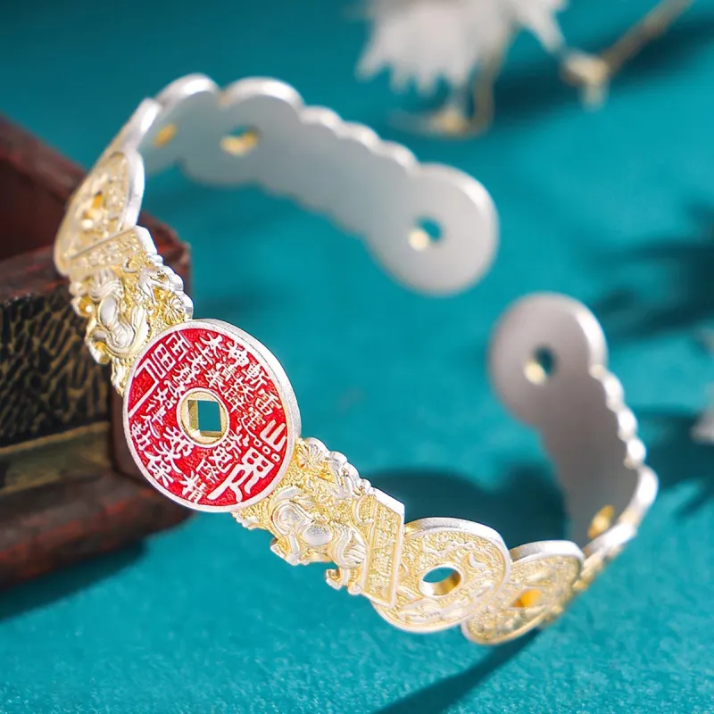 Nine Music 999 Fine Silver Bangles Unisex-2