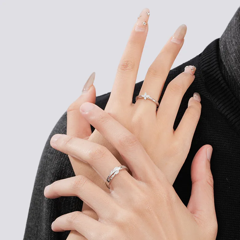 Nine Music 925 Sterling Silver Rings Unisex-4