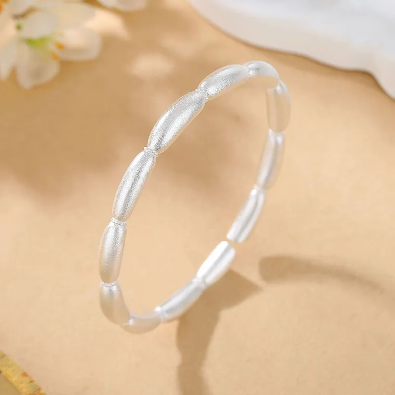 Nine Music 999 Fine Silver Bangles Unisex-2
