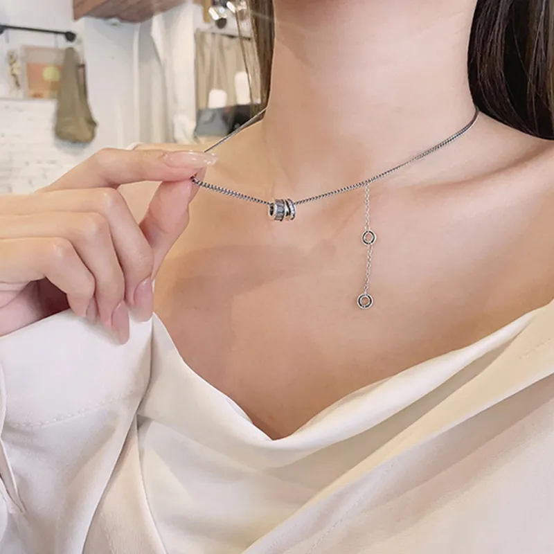 Nine Music S925 Silver Necklaces Women's-6