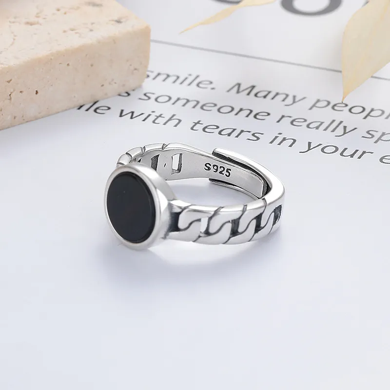 Nine Music S925 Silver Rings Men's-3