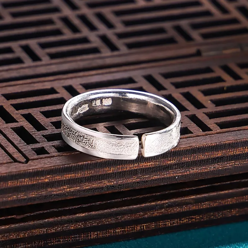 Nine Music 999 Fine Silver Sterling Silver Rings Unisex-3
