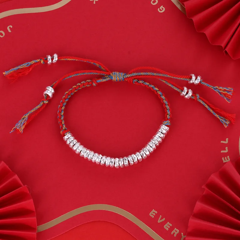 Nine Music Foot Silver 990 Bracelets Unisex-2