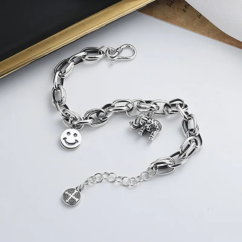 Nine Music S925 Silver Bracelets Unisex-3