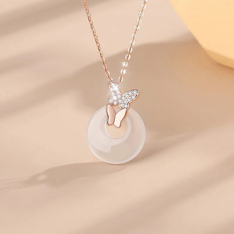 Nine Music Chalcedony Necklaces Women's-0