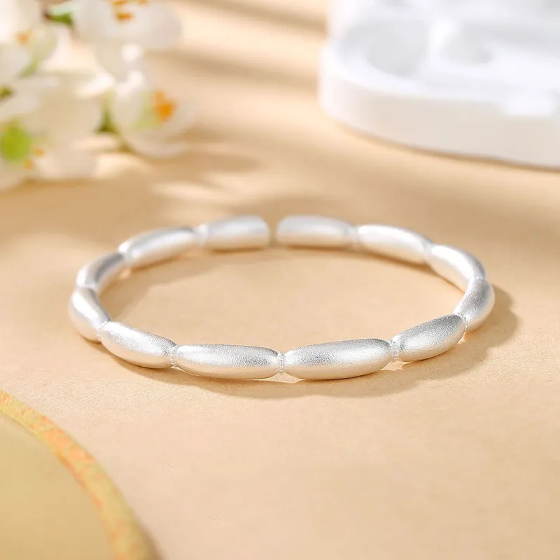 Nine Music 999 Fine Silver Bangles Unisex-3