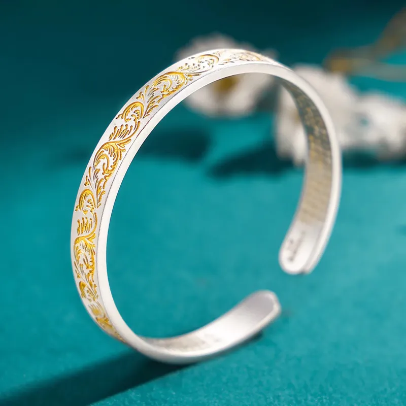 Nine Music 999 Fine Silver Bangles Unisex-6