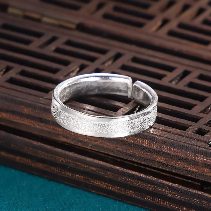 Nine Music 999 Fine Silver Sterling Silver Rings Unisex-2