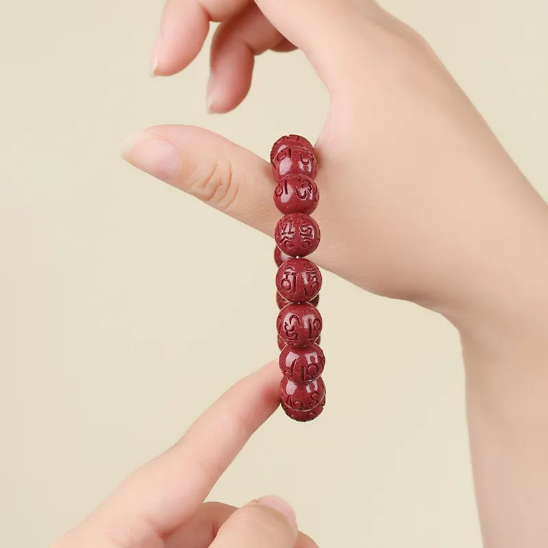 Nine Music Reconstructed Cinnabar Bracelets Unisex-2
