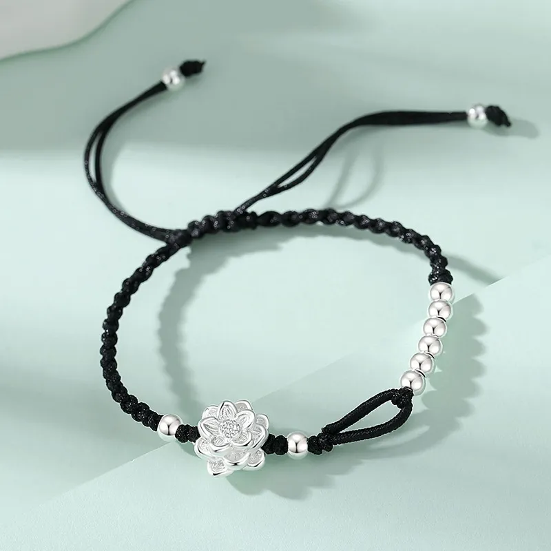 Nine Music 999 Fine Silver Hand Rope Women's-1