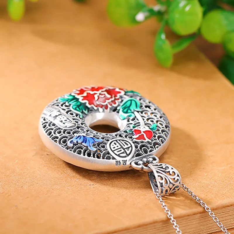 Nine Music Foot Silver 990 Necklaces Women's-3
