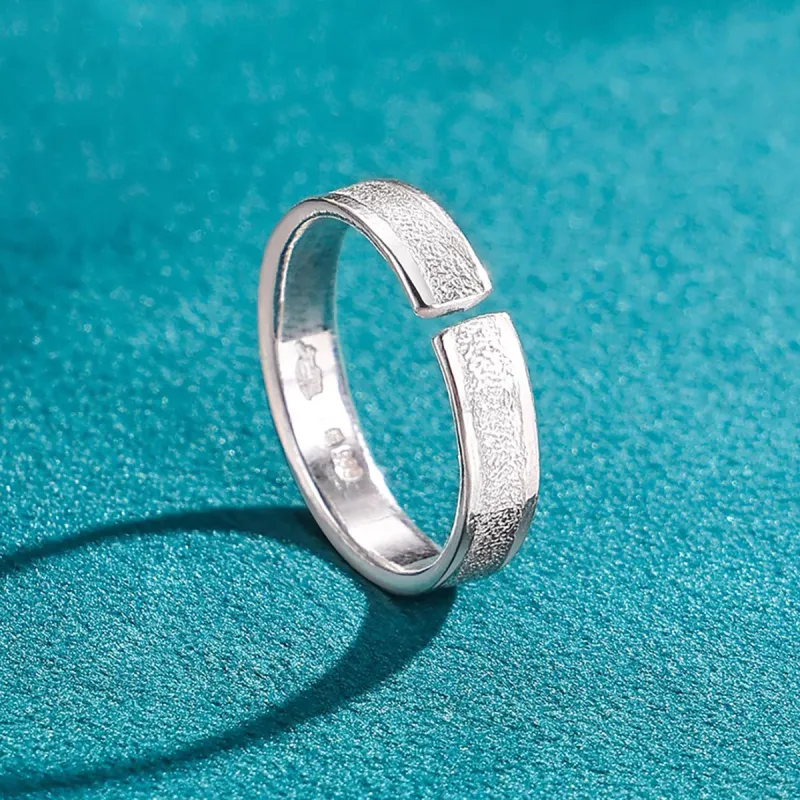 Nine Music 999 Fine Silver Sterling Silver Rings Unisex-1