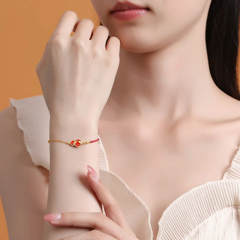 Nine Music S925 Silver Bracelets Unisex Red-4