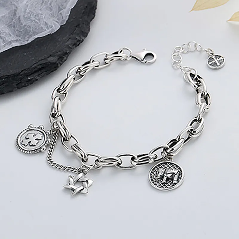 Nine Music 925 Sterling Silver Bracelets Unisex-4