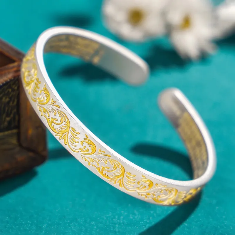 Nine Music 999 Fine Silver Bangles Unisex-3